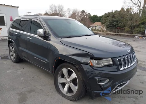 2014 Jeep Grand Cherokee Overland из США, поврежденный, VIN 1C4RJFCG1EC400350